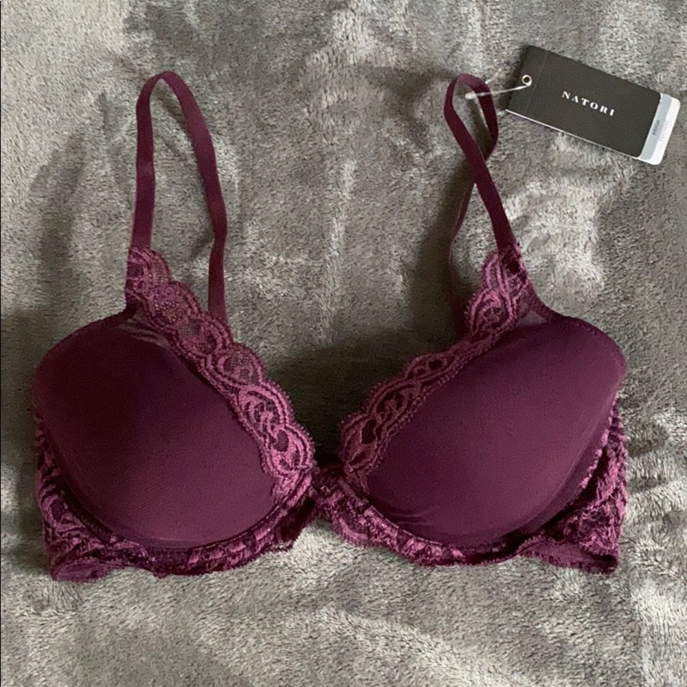 NWT Natori Lace Bra (34C - Fig Color)